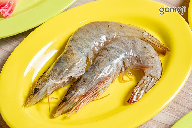 鮮蝦蝦、蛤蜊、鯛魚、墨魚漿