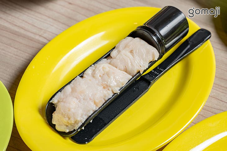 鮮蝦蝦、蛤蜊、鯛魚、墨魚漿