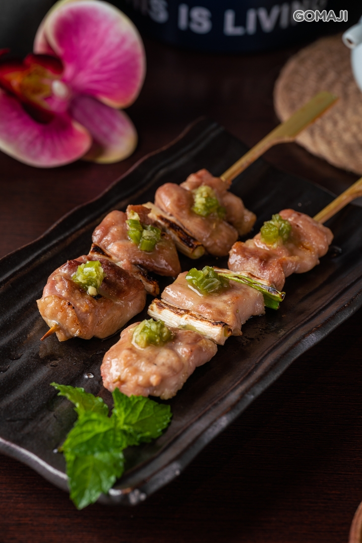 山葵雞肉蔥串燒