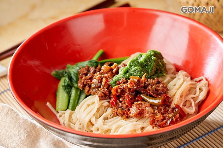 雙椒豬肉青醬拌麵