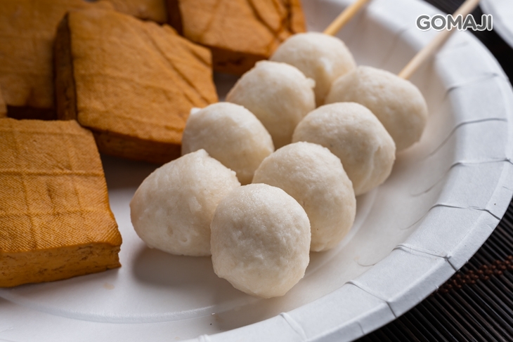 鱈魚丸兩串 + 豆干兩串