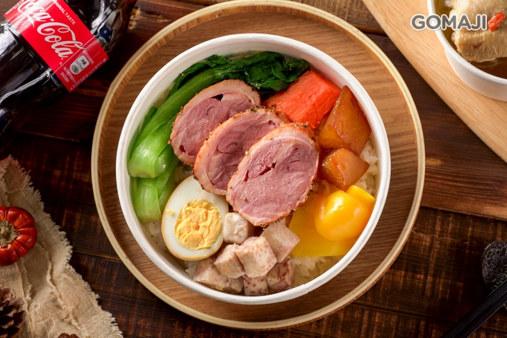 櫻桃鴨肉片+ 煲湯1份 + 可樂