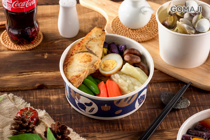 香煎鱈魚+蛤蜊湯+可樂