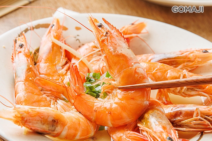 酒蒸野生大白蝦