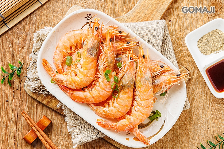 鹽烤野生大白蝦
