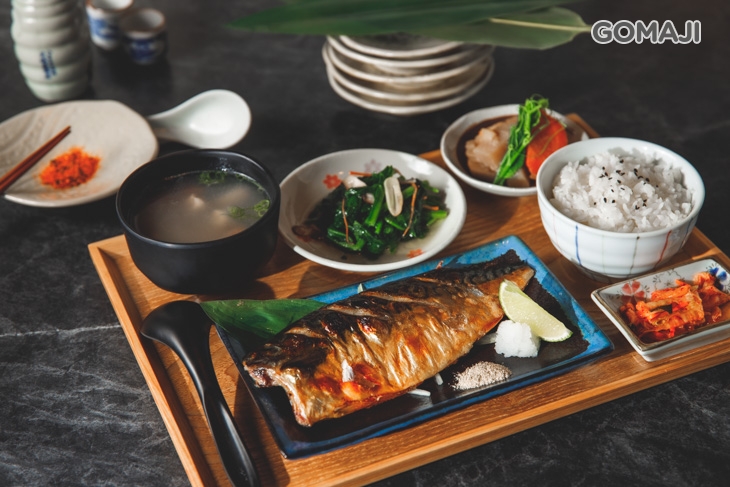 鹽烤鯖魚餐