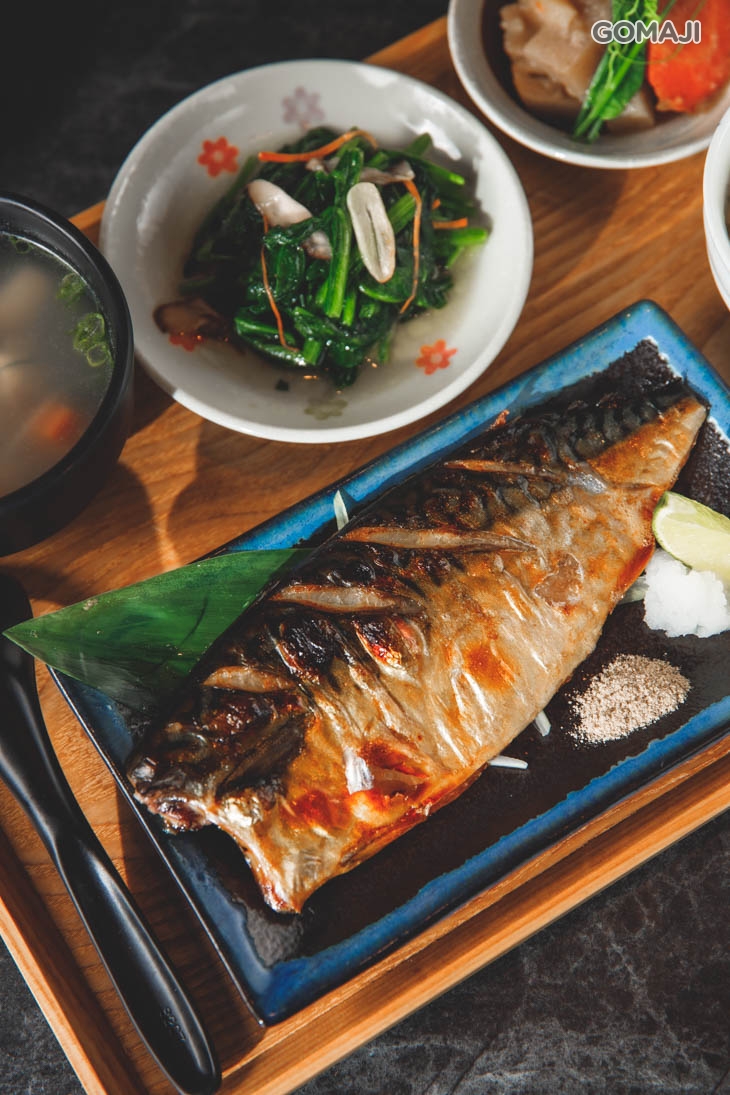 鹽烤鯖魚餐