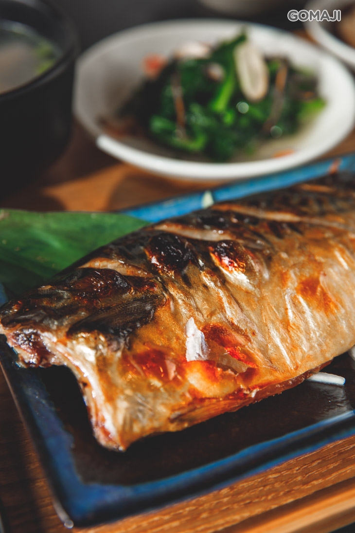 鹽烤鯖魚餐