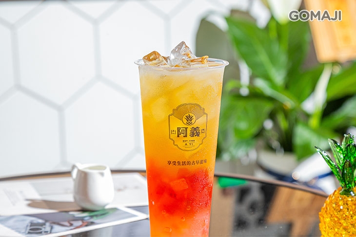 桂花酸梅蒟蒻飲