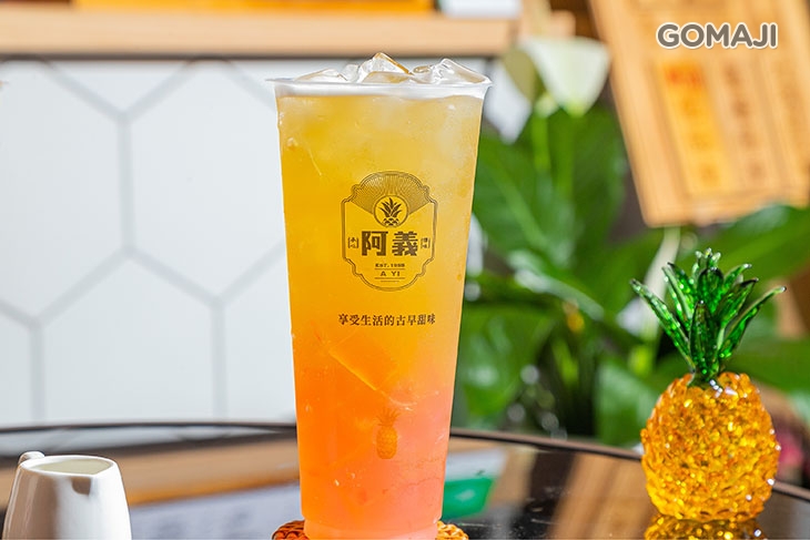 金萱鳳梨+玫瑰凍