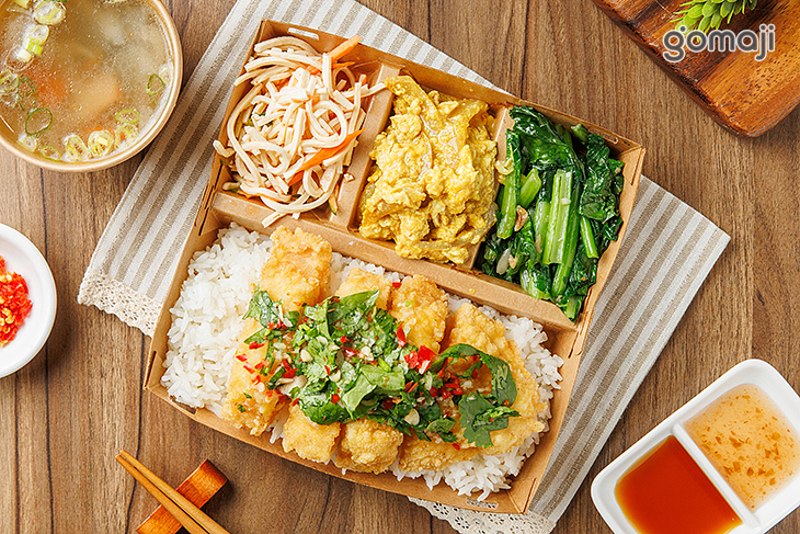 酥炸檸檬魚便當