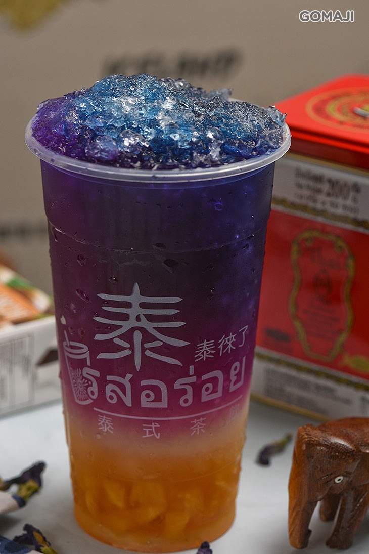 蝶豆花鳳梨沙沙冰