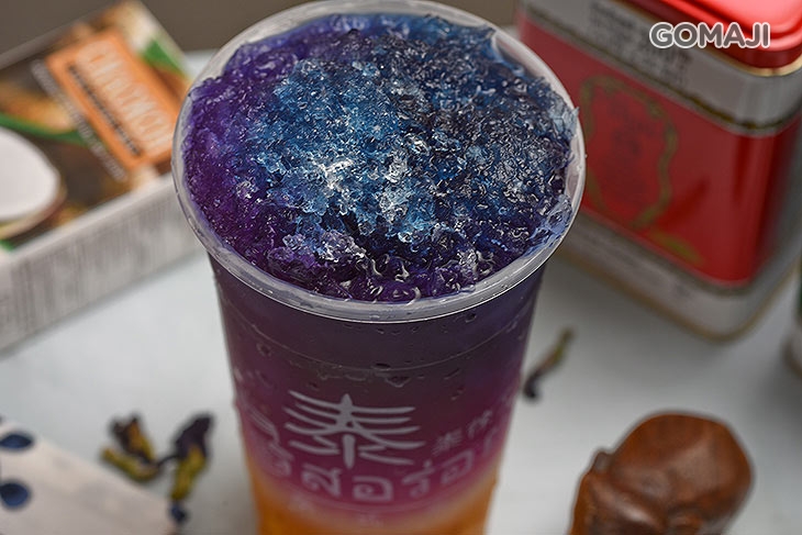 蝶豆花鳳梨沙沙冰