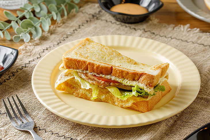 里肌肉排法式吐司