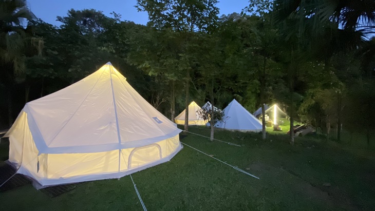 免搭帳豪華露營雙人住宿