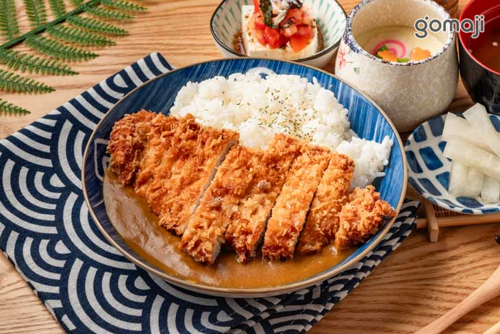 豬排咖哩飯定食
