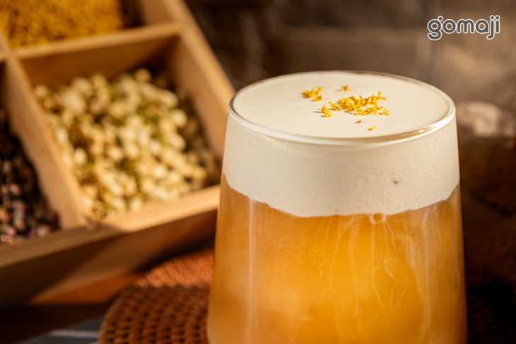 雪山海鹽奶蓋桂花烏龍