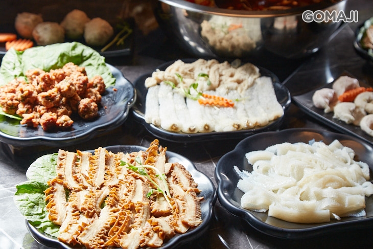 手工川丸+毛肚+手工滷牛肚+竹笙