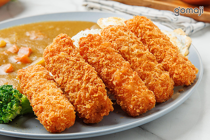五條炸魚咖哩飯