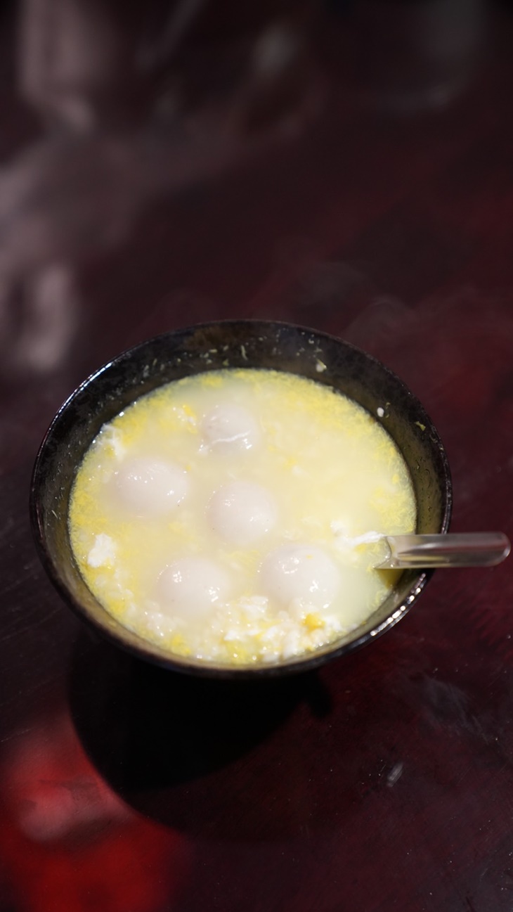 酒釀湯圓加蛋