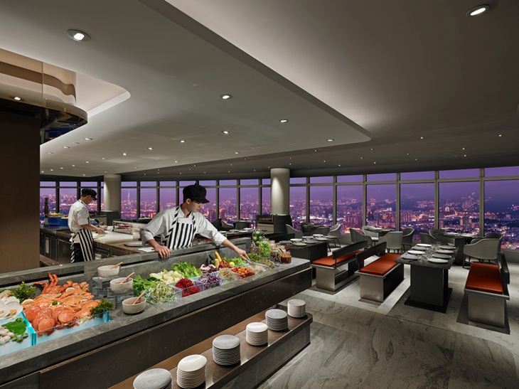 新北最高50樓Café自助餐廳