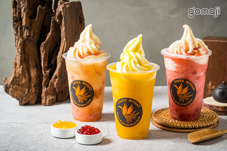 草莓珍果淇、芒果珍果淇、水蜜桃珍果淇