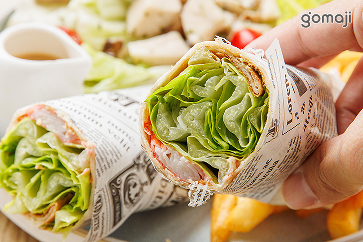 明太子蟹肉捲餅套餐