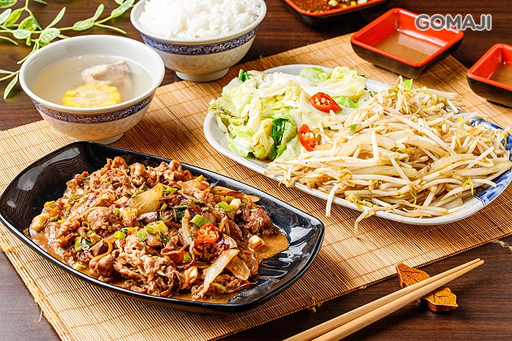 鐵板牛肉片套餐