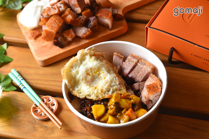 脆皮烤豬滷肉便當