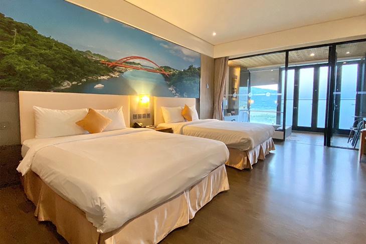 高級溫泉雙床房