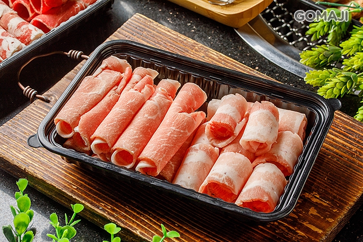 梅花豬一份 + 五花豬一份