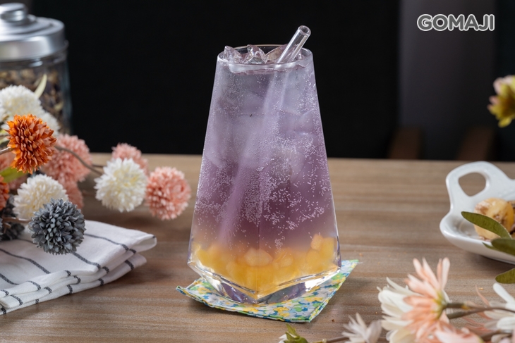 蝶豆花蜂蜜蘋果泡泡