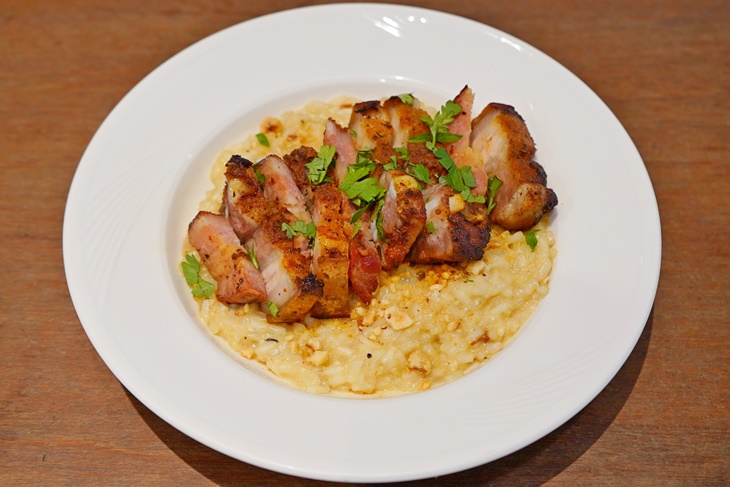 祕製慢烤雙豚起司三重奏燉飯 