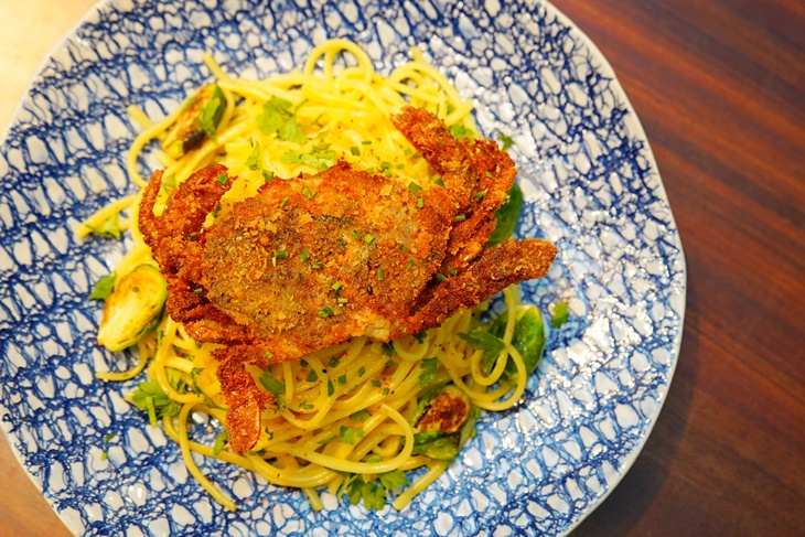 軟殼蟹義大利麵