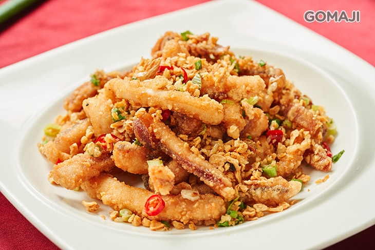 蒜酥鮮魷