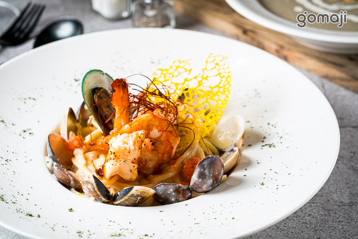 明太子綜合海鮮義大利麵