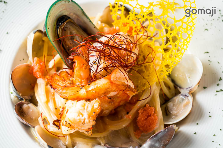 明太子綜合海鮮義大利麵