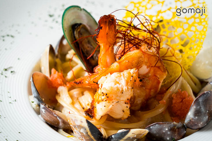 明太子綜合海鮮義大利麵