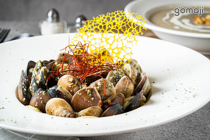 青醬蛤蠣義大利麵