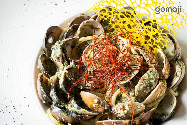 青醬蛤蠣義大利麵