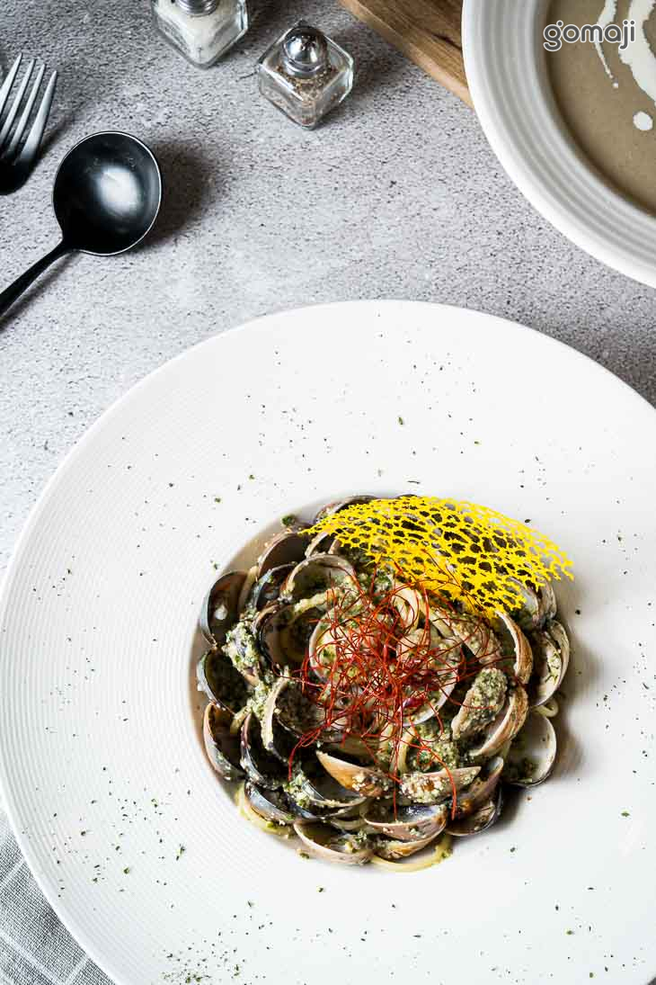 青醬蛤蠣義大利麵