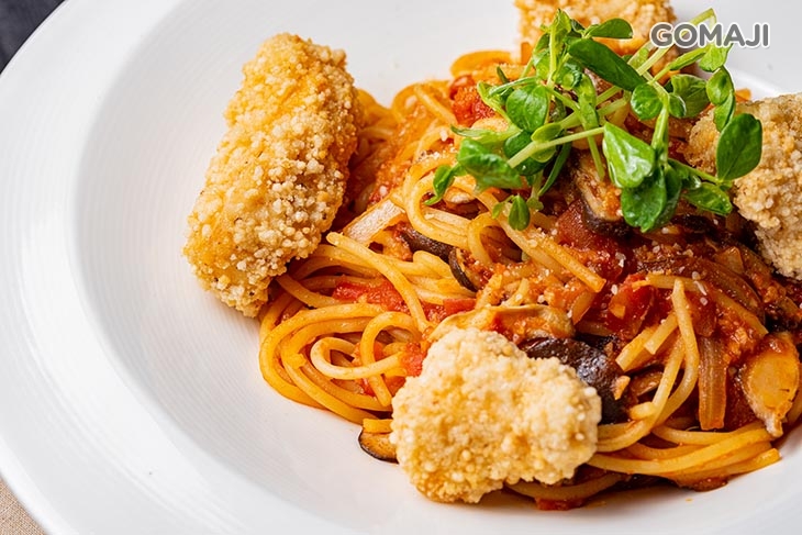 英倫炸魚紅醬義大利麵