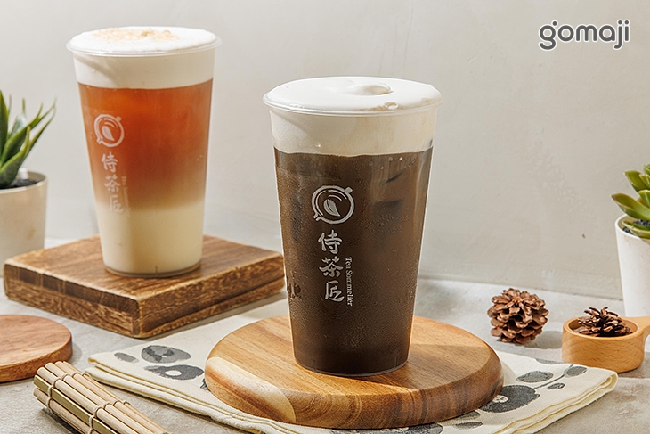 褐香焙茶豆乳奶蓋