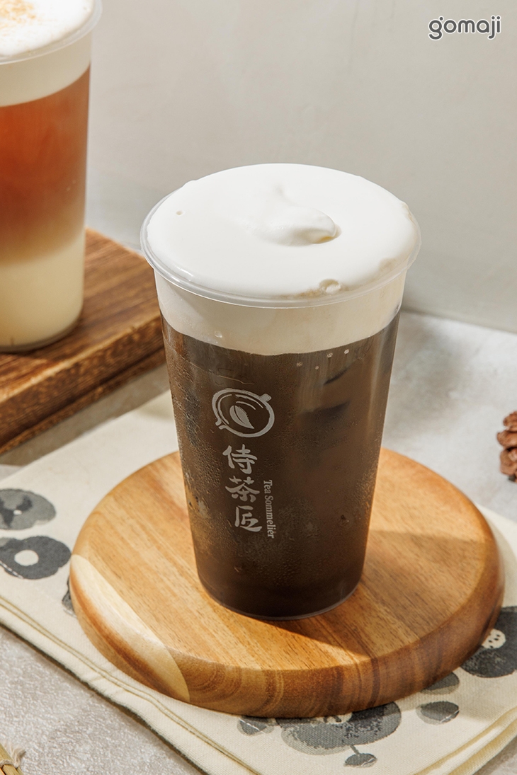 褐香焙茶豆乳奶蓋