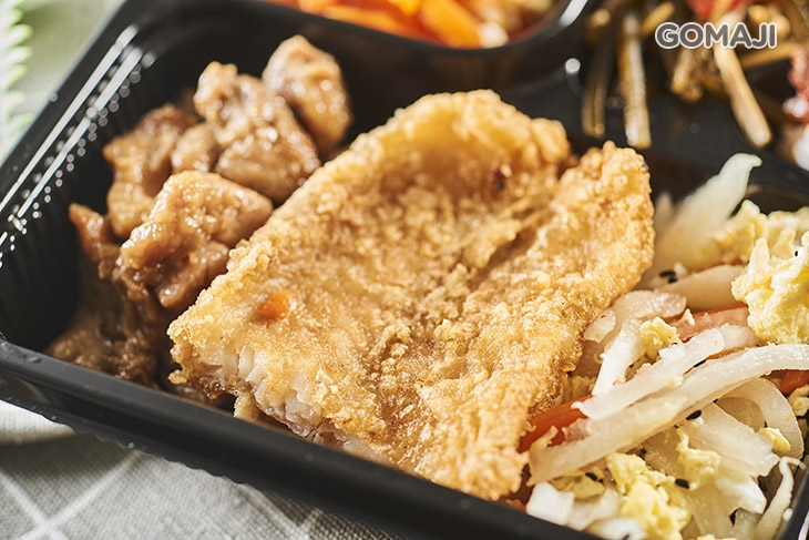 豪華雞丁鱈魚雙拼飯