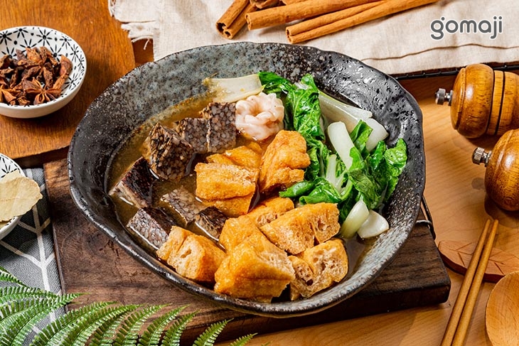 各式單點滷味(豬血糕,豆包,青菜)