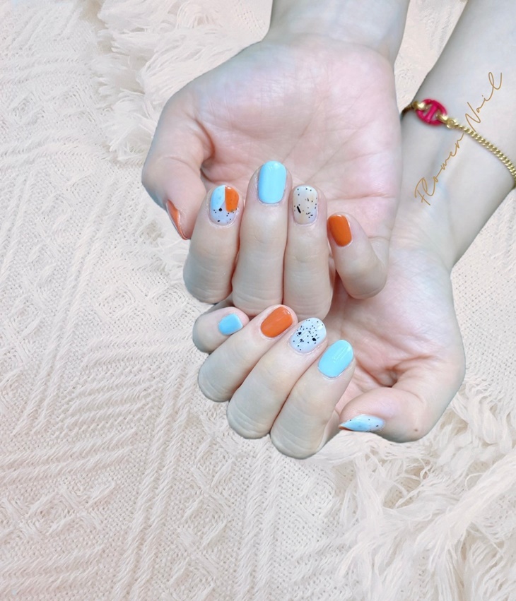 手部花式造型凝膠美甲