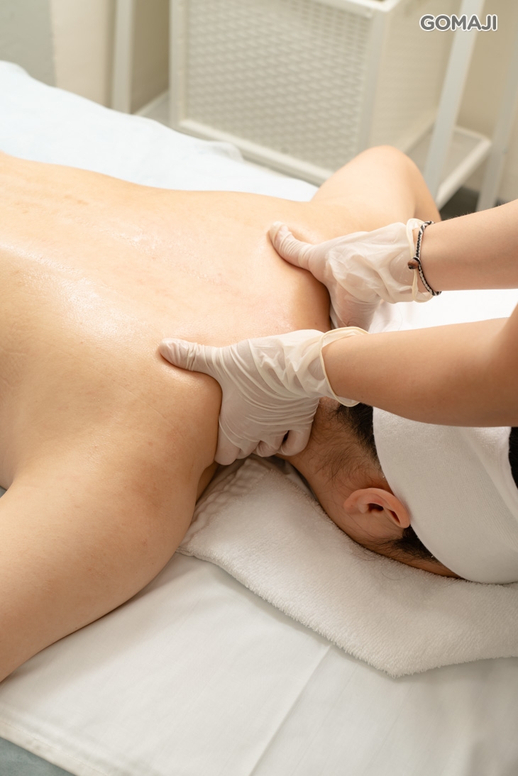 太極肩頸(專業機器韻律按摩+精油背部安撫手技)