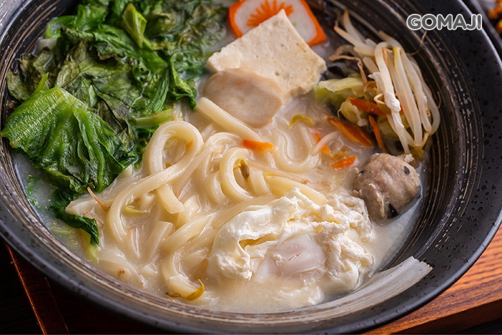 奶油起司烏龍麵(豬排)