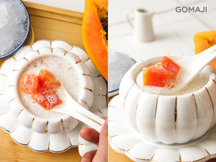 雪燕木瓜燉鮮奶